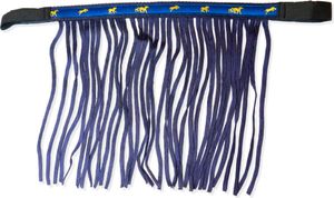Fliegenfransen Vollblut Fliegenmaske Cob mit Fransen & Klettverschluss, Farbe blau Fliegenfransen Vollblut Fliegenmaske Cob mit Fransen & Klettverschluss, Farbe blau