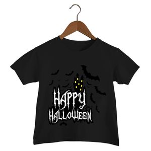 T-Shirt Happy Halloween Kinderkleidung Jungen Kurzarm Tops T-Shirt Horror Halloweec T-Shirt Lustiges Fledermaus-T-Shirt Halloween-Mädchen-Shirt