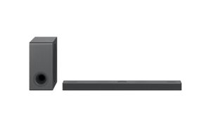 LG DS80QY 3.1.3 Soundbar (480W) mit kabellosem Subwoofer & MERIDIAN-Technologie (Dolby Atmos, HDMI, Bluetooth), Dark Steel Silver