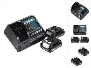 Makita Power Source Kit 12V mit 2x BL1021B Akku 2,0Ah + DC10SB Ladegerät Makita Power Source Kit 12V mit 2x BL1021B Akku 2,0Ah + DC10SB Ladegerät