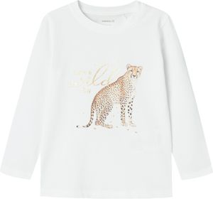 NAME IT Kinder Langarmshirt mit Gepard und Schriftzug Größe: 92