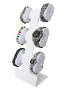Acryl Uhrenständer Armbandständer für 6 Uhren Uhrenhalter Uhrendisplay weiss
