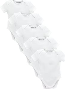 Baby Body Anzug Kurzarm Uni 5er-Pack Baby Body Anzug Kurzarm Uni 5er-Pack