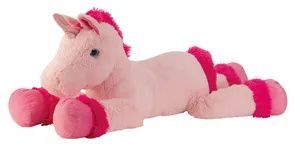 XXL Einhorn Plüschtier rosa 110 cm Kuscheltier Stofftier