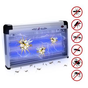Fiqops elektrický zabiják hmyzu 40W LED lapač hmyzu s UV světlem lampa na komáry lapač much zabiják hmyzu zabiják komárů pro interiéry dětské pokoje zahrady