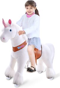PonyCycle Schaukelpferd auf Rollen mit Sound und Bremsen für Kinder von 3-5 Jahren Reittier Einhorn - Ux304 PonyCycle Schaukelpferd auf Rollen mit Sound und Bremsen für Kinder von 3-5 Jahren Reittier Einhorn - Ux304