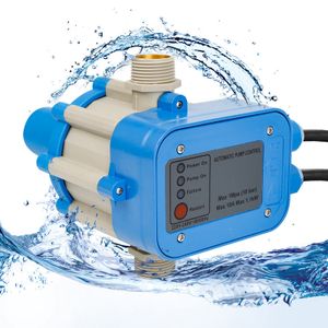 Yakimz Pumpensteuerung Druckschalter Tiefbrunnen Pumpenschalter Hauswasserwerk Automatik 1.5bar.-6bar blau mit Kabel