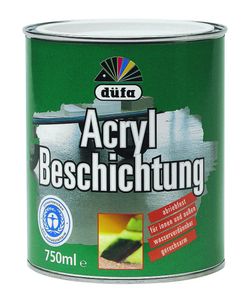 Düfa Acryl Beschichtung Bodenbeschichtung Bodenfarbe Seidenglänzend  0,75 ml , Farbe (RAL):RAL 7032 Kieselgrau