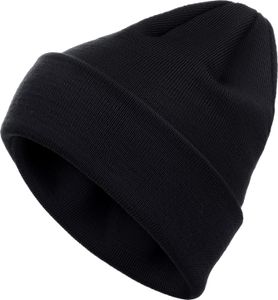 FRIESEN Friesennerz Uni Beanie "Schelmijack & Olmibert" aus 100% Wolle (Wolle) - Wollmütze Strickmütze in Schwarz