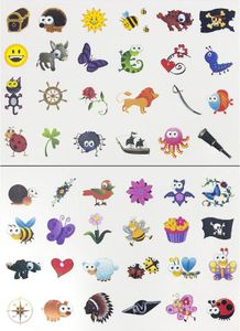 Oblique Unique Temporäre Klebetattoos Kinder Tattoo Set - verschiedene Motive