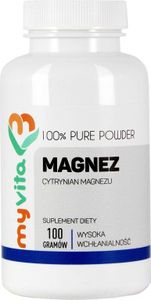 MyVita, Magnez, Cytrynian magnezu, 100g