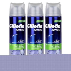 Gillette Series Sensitiv Rasierschaum 250ml (3er Pack)