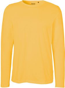 Neutral O61050 | Herren Long Sleeve T-Shirt / 100% Fairtrade-Baumwolle - Farbe: Yellow - Größe: XL