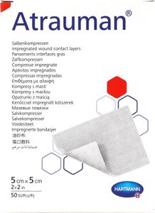 Hartmann Atrauman masťový obklad 5x5cm P50 | balenie (50 ks)