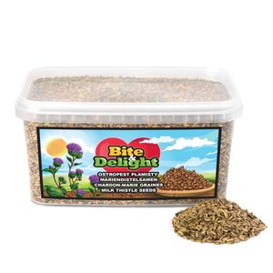 Bite&Delight Mariendistelsamen 3kg/5000ml – 100 % Natur, ballaststoffreich & leberunterstützend – Ideal für Detox, Verdauung & gesunde Ernährung