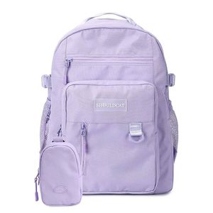 Príležitostný batoh školská taška s 15,6 palcovým notebookom priestor školské tašky s mobilným telefónom vrecko dievča chlapec deti batoh pre univerzitu cestovanie voľný čas, fialová