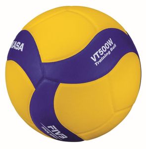 Mikasa Volleyball VT500W Training Zuspiel Ball Gr 5 gelb blau