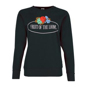 Fruit of the Loom Fruit of the Loom leichtes Damen Sweatshirt mit großem Vintage-Logo