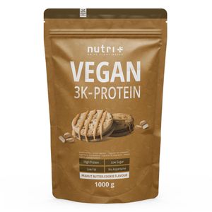 Proteinpulver Vegan - veganes Eiweißpulver - Protein Shake ohne Laktose - Eiweiß Peanut Butter Cookie