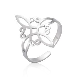 INF Elegantní prsten z nerezové oceli Silver