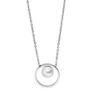 Skagen SKJ0973040 Dámsky náhrdelník AGNETHE z nehrdzavejúcej ocele strieborný biely 46 cm