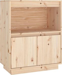 vidaXL Sideboard 60x34x75 cm Massivholz Kiefer