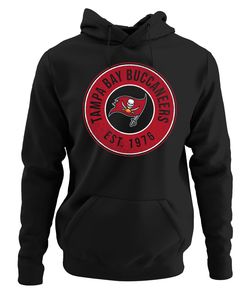 Tampa Bay Buccaneers - American Football NFL Super Bowl Kapuzenpullover Hoodie, Schwarz, XL, Vorne