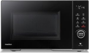 MEDION Mikrowelle mit Grill und Heißluft (23 Liter, 900 Watt, 1000 Watt Grill, 1680 Watt Heißluftfunktion, 11 Automatik-Programme, 5 Leistungsstufen, Auftaufunktion, Edelstahl, MD12031) [MODELL 2025]