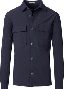 VENTI Herren Outdoor-Hemdjacke Stehbundkragen Regular Marine 56