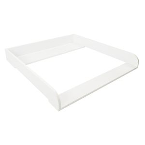 Puckdaddy Preba?ovací pult Fridolin 78x11x70 cm z dreva v bielej farbe vhodný pre komody IKEA Brimnes