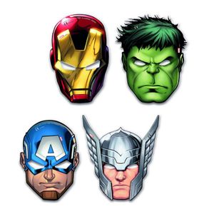 Mighty Avengers gestanzte Papiermasken