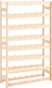 Prolenta Premium - Weinregal für 56 Flaschen Kiefernholz