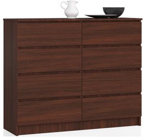 Komoda 8 szuflad wenge (szer:120cm / wys:99cm / gł:40cm) Kredens