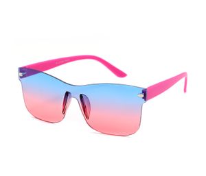 Kinder Sonnenbrillen Jungs Mädchen 10-15 Jahre UV-Schutz 400, Flexibel sportlich stylisch & modern, leichtes Material, Modell wählen:K-162 Rahmenlose Sonnenbrille-pink