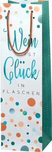 SUSY CARD Flaschentüte "Wein ist Glück in Flaschen"