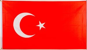 Flagge Türkei 90 x 150 cm mit Ösen + Aufkleber