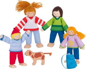 goki Biegepuppen Camping-Familie