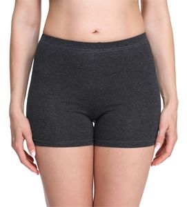Merry Style Damen Shorts Radlerhose Unterhose Hotpants Kurze Hose Boxershorts aus Viskose MS10-283(Dunkelmelange,L)