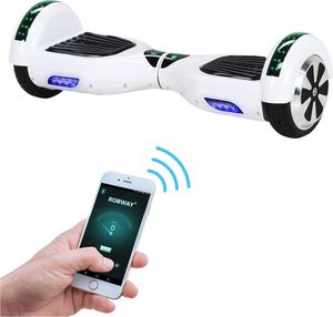 ROBWAY W1 Hoverboard | 700 Watt - 6,5 Zoll - 15 km/h - App - Bluetooth - LEDs - Für Erwachsene & Kinder - Self-Balance - Bis 120 Kg (Weiß 2.0) ROBWAY W1 Hoverboard | 700 Watt - 6,5 Zoll - 15 km/h - App - Bluetooth - LEDs - Für Erwachsene & Kinder - Self-Balance - Bis 120 Kg (Weiß 2.0)