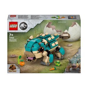 LEGO Jurassic World Baby Bumpy: Ankylosaurus, baubarer Spielzeug-Dinosaurier für Fans von Jurassic World: Neue Abenteuer, Geschenk für Jungen und Mädchen ab 7 Jahren 76962