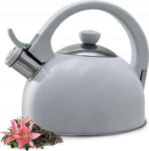 KADAX "Vasto" konvice, nerezová konvice pro všechny typy sporáků, šedá, 1,7 l