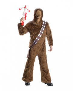Star Wars Chewbacca Fell Kostüm für Erwachsene als Halloween und Karneval Outfit Größe: One Size