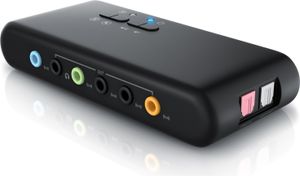 Externá zvuková karta CSL 7.1 USB pre až 8 reproduktorov Dynamic 3D Surround Sound / s ovládačom