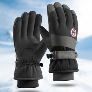 Winter Warme Handschuhe Herren Damen Wasserdichte Skihandschuhe Touchscreen Handschuhe Für Snowboard Skifahren Radfahren Schwarz