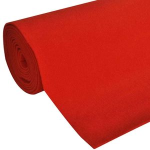 vidaXL Červený koberec 1x5 m Extra Heavy 400 g/m²