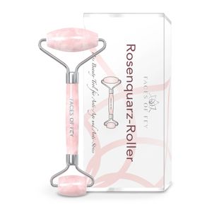Rosenquarzroller – hochwertiger Beauty Roller zur Massage für das Gesicht
