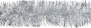 Weihnachtsgirlande Lametta 7cm x 3m Silber