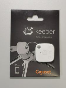 Gigaset keeper Schlüsselfinder (mit Bluetooth-Beacon und Signalton weiß