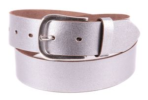 Tamaris Leather Belt W115 Silver