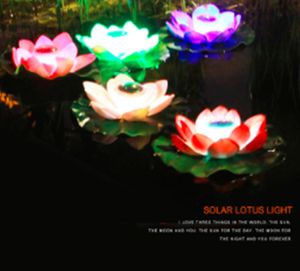 5 Stück 28cm Pool Schwimmende LED Lotus Licht Wasser Elektronische Kerze Lotuslampe Lichter Garten Teich Dekoration Solar Poolbeleuchtung Teichbeleuchtung